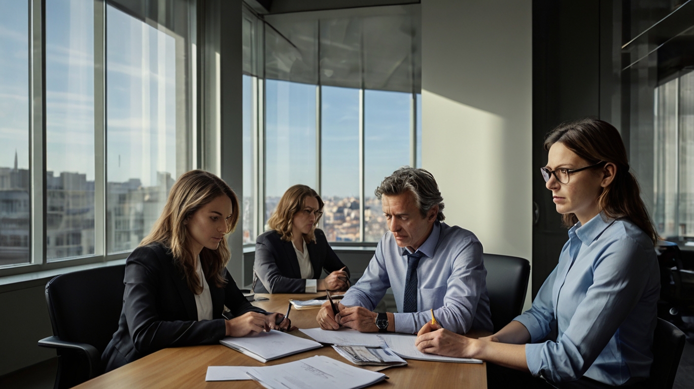 Finanzexperten bei der Arbeit